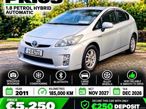 Toyota Prius Hatchback, Petrol Hybrid, 2011, Silver