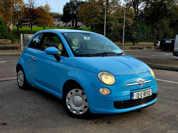 Fiat 500 Hatchback, Petrol, 2012, Blue