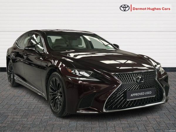 Lexus LS Saloon, Petrol Hybrid, 2018, Red