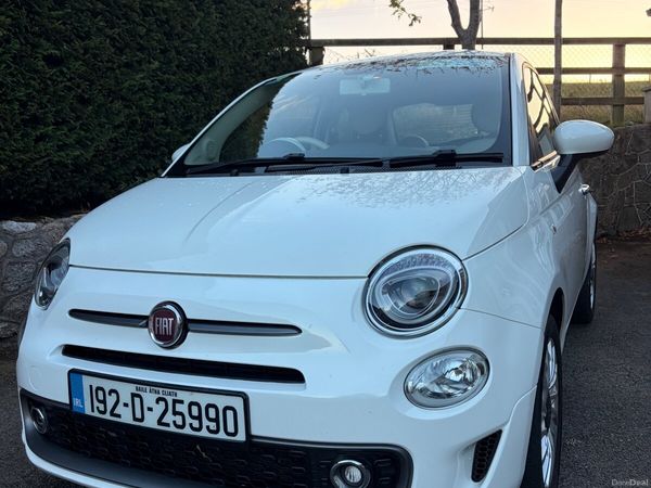 Fiat 500 Hatchback, Petrol, 2019, White
