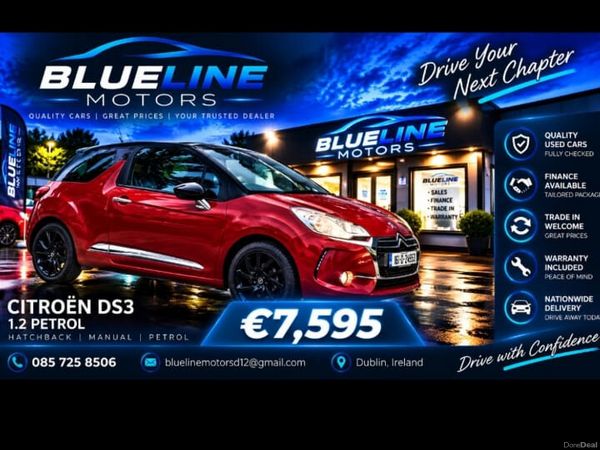 DS Automobiles DS 3 Hatchback, Petrol, 2018, Red