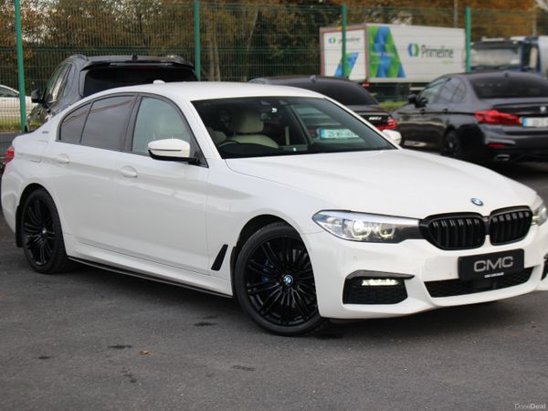 BMW 5-Series Saloon, Petrol Plug-in Hybrid, 2019, White