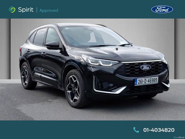 Ford Kuga SUV, Petrol Plug-in Hybrid, 2026, Black
