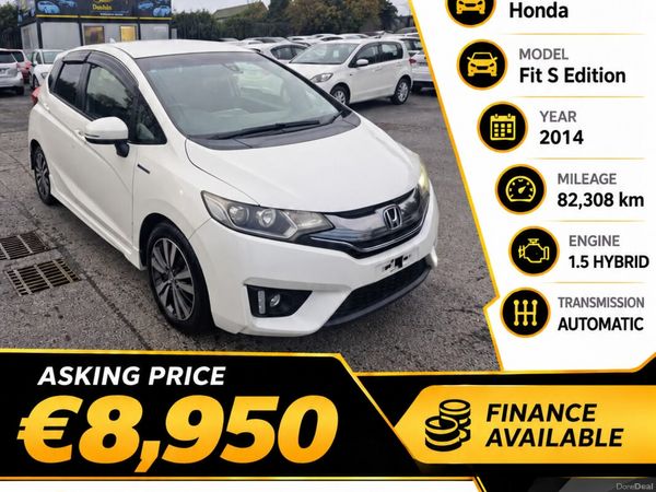 Honda Fit Hatchback, Petrol Hybrid, 2014, White