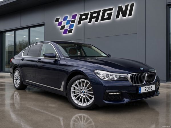 BMW 7-Series Saloon, Petrol Plug-in Hybrid, 2016, Blue