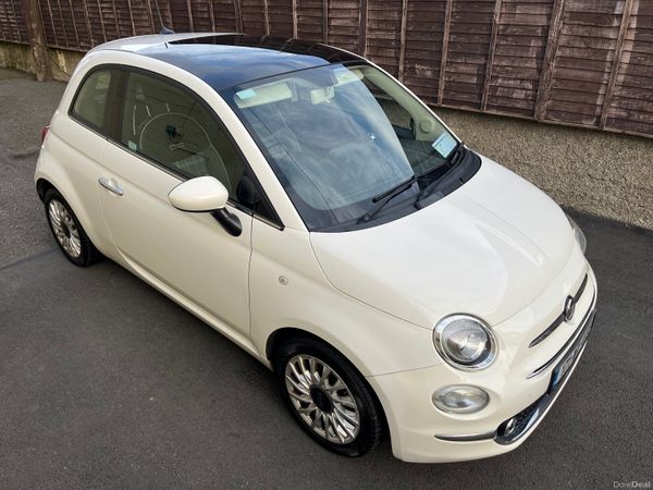 Fiat 500 Hatchback, Petrol, 2017, White