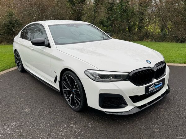 BMW 5-Series Saloon, Diesel Hybrid, 2022, White