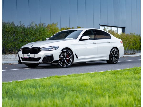BMW 5-Series Saloon, Diesel Hybrid, 2020, White