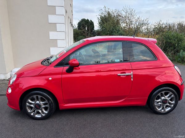 Fiat 500 Hatchback, Petrol, 2014, Red