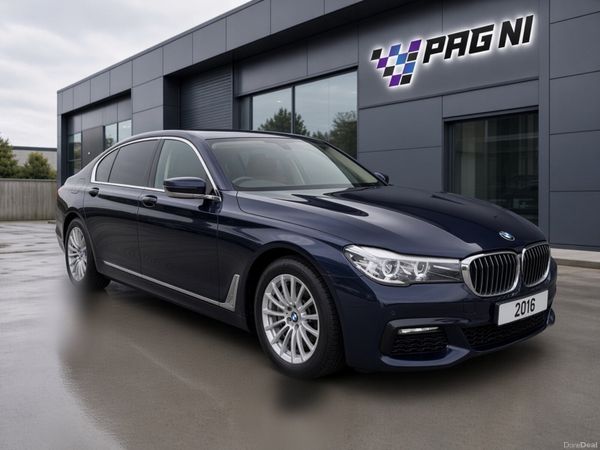 BMW 7-Series Saloon, Petrol Plug-in Hybrid, 2016, Blue