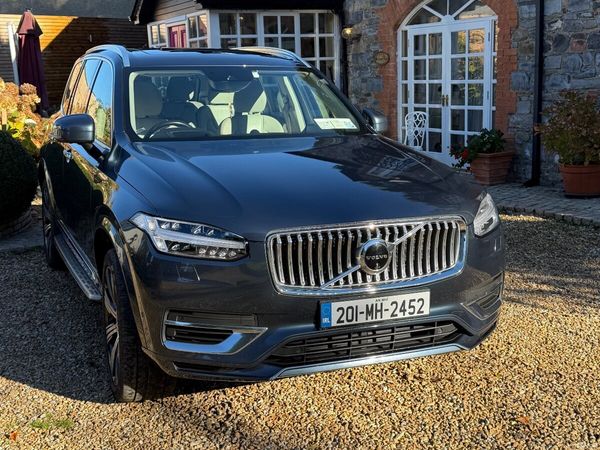 Volvo XC90 SUV, Petrol Hybrid, 2020, Blue
