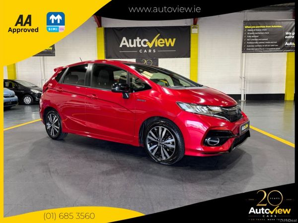 Honda Fit Hatchback, Petrol Hybrid, 2019, Red