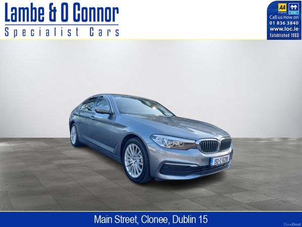 BMW 5-Series Saloon, Petrol Plug-in Hybrid, 2019, Blue