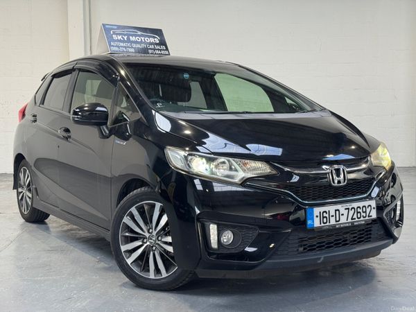Honda Fit Hatchback, Petrol Hybrid, 2016, Black