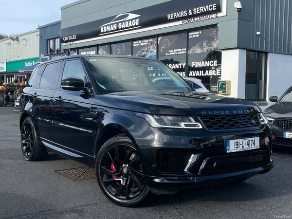 Land Rover Range Rover Sport SUV, Petrol Plug-in Hybrid, 2019, Black