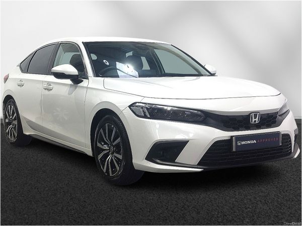 Honda Civic Hatchback, Petrol Hybrid, 2024, White