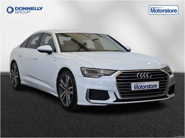Audi A6 Saloon, Petrol Hybrid, 2023, White