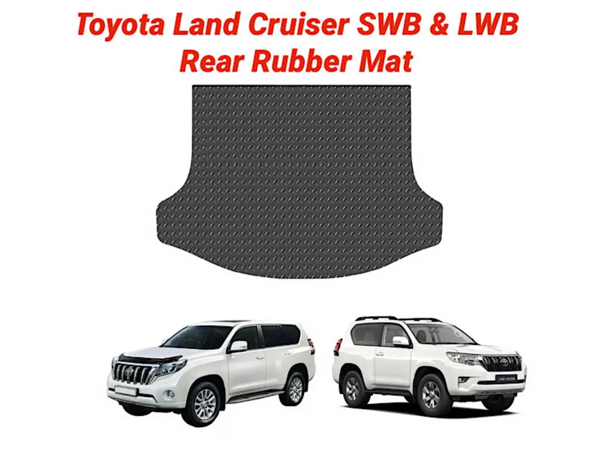 Toyota Landcruiser SWB & LWB Rear Rubber Mat - Image 2