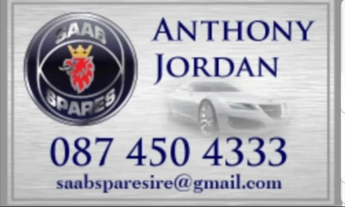 Saab Spares Ireland's No1 Saab Speaclist - Image 1