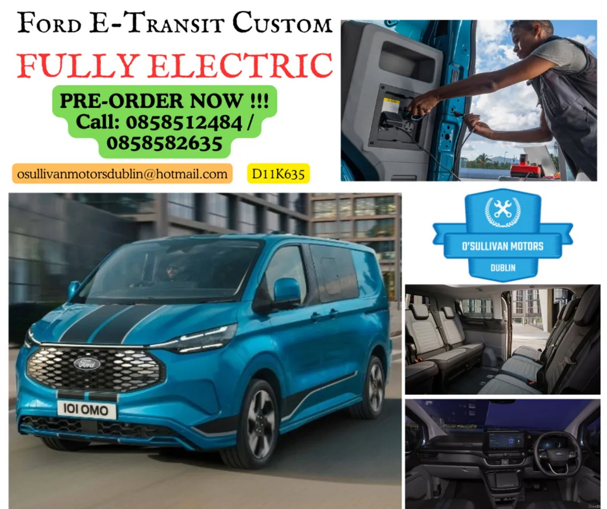 Ford e-Transit Custom/Wheelchair Access/Taxi Spec - Image 1