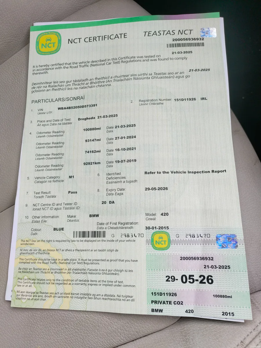 BMW 4 Series 420D Luxg1 Z4GZ 4DR Auto, 2015 - Image 2