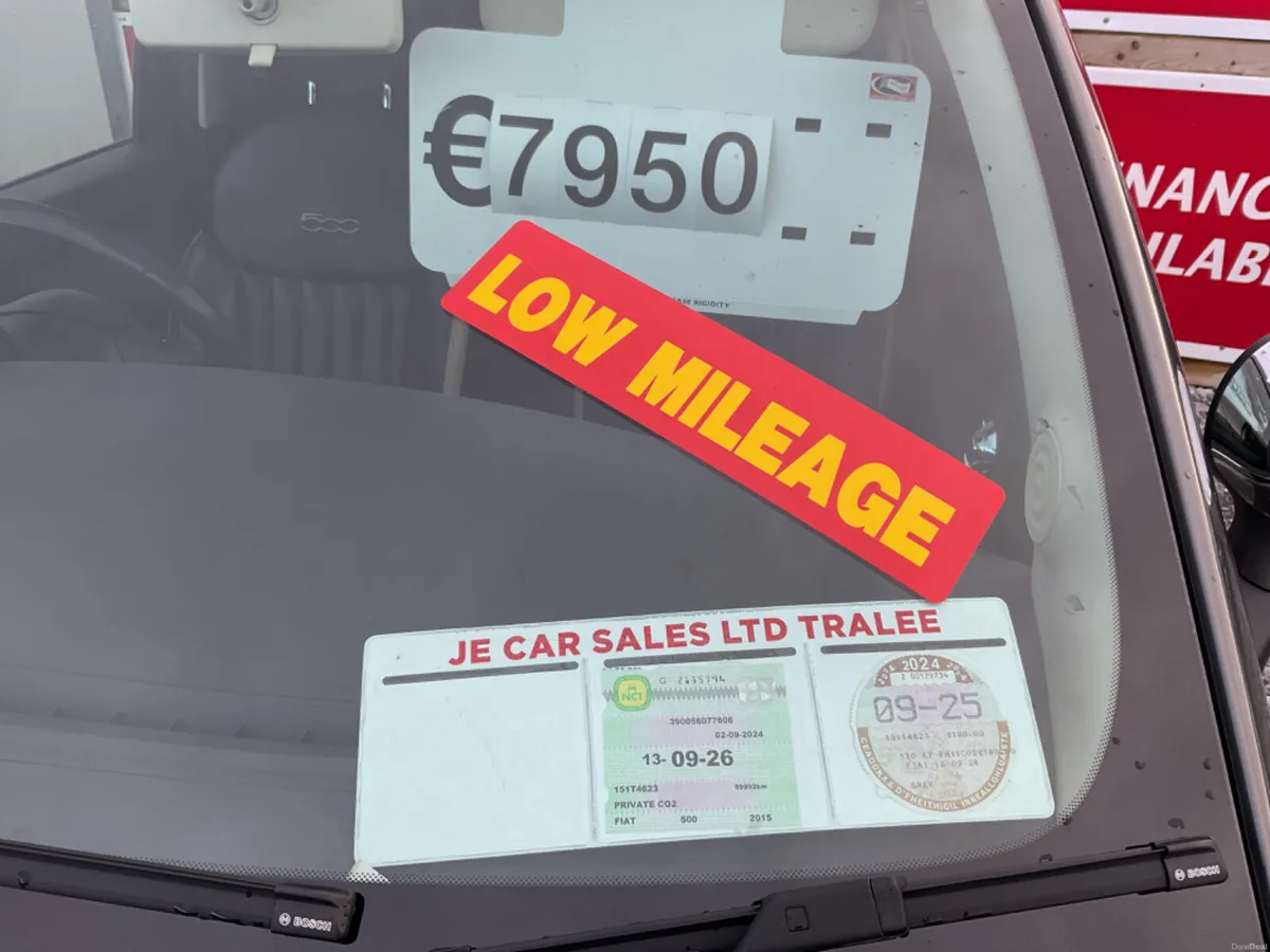 FIAT 500 1.2 PETROL PANORAMIC ROOF LOW KMS - Image 4