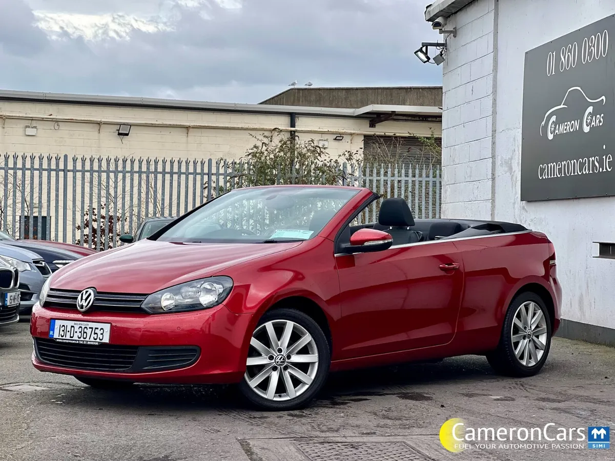 VOLKSWAGEN GOLF CABRIOLET RUBY RED STUNNING - Image 1