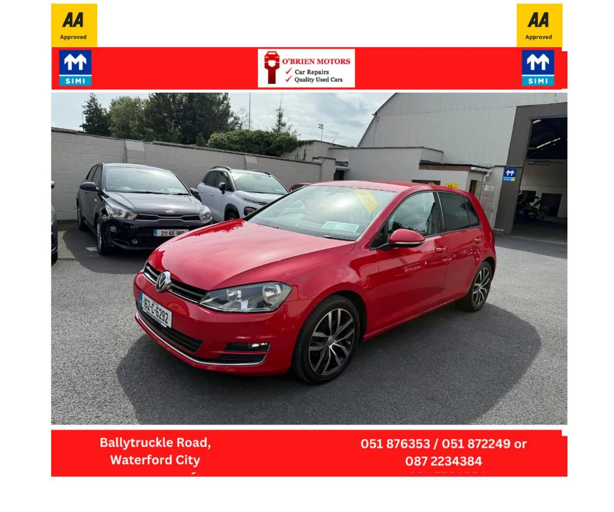 2016 Volkswagen Golf, 1.2 Turbo Petrol, Red - Image 2