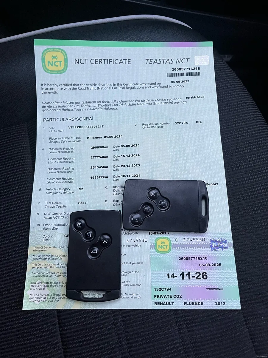 Renault Fluence 1.5 DCI High Spec NCT 11-26 - Image 2