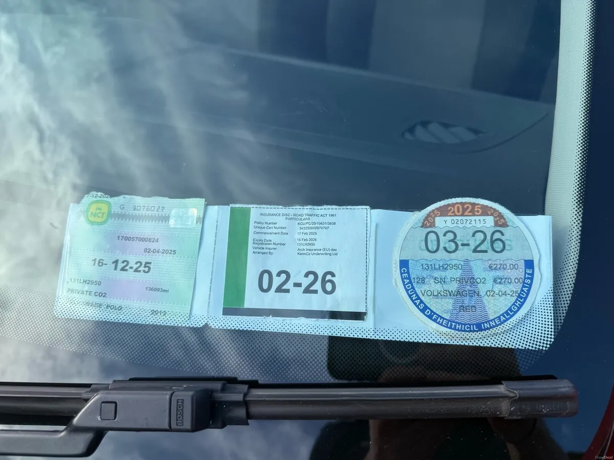 Vw polo 1.2 petrol new NCT - Image 2