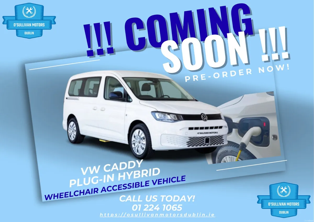 VW CADDY / PLUG-IN HYBRID / WAV / PRE-ORDER NOW!!!