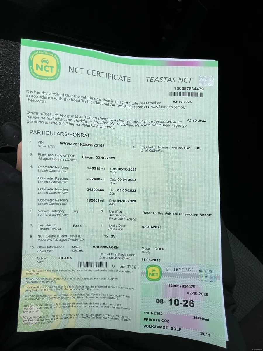 Volkswagen Golf Bluemotion *NCT Oct 2026*** - Image 2