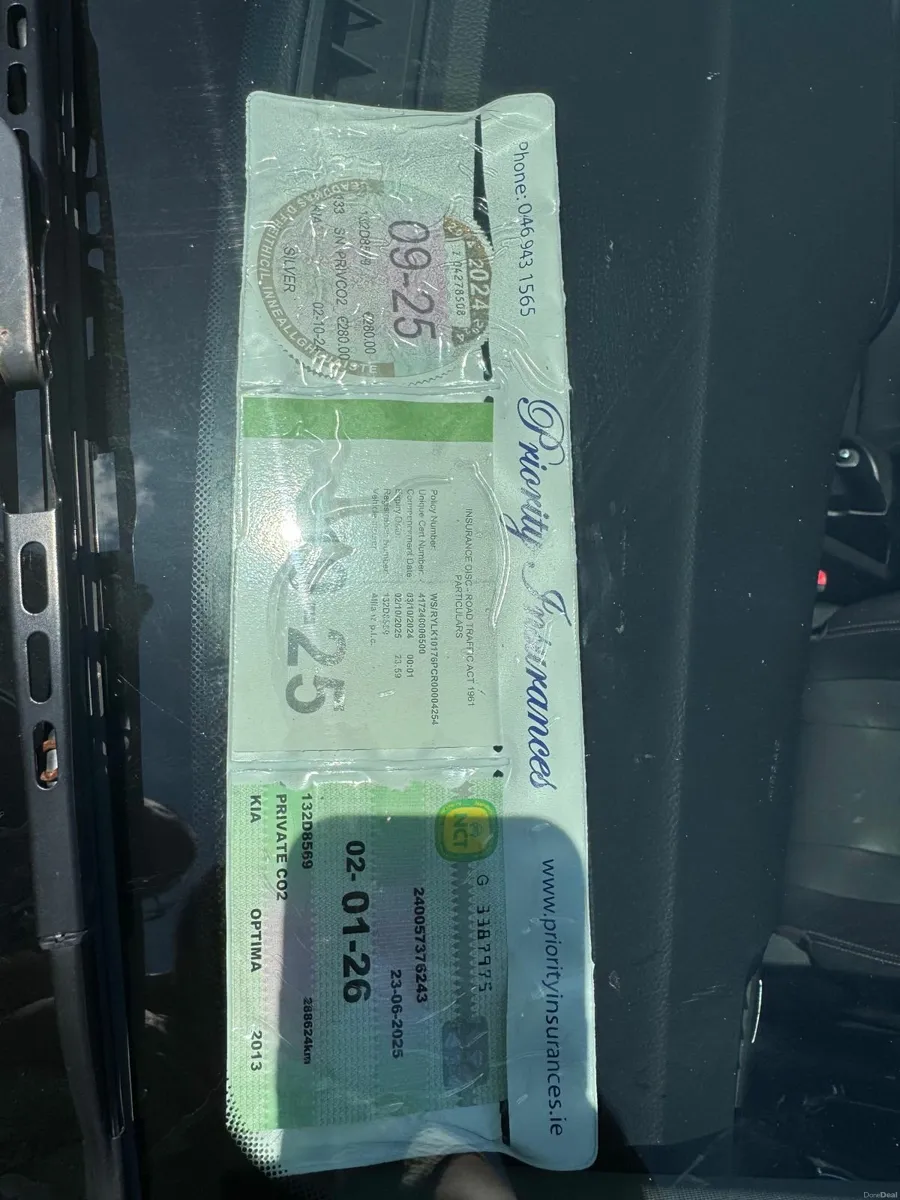 Kia Optima 2013 - new NCT - Image 4