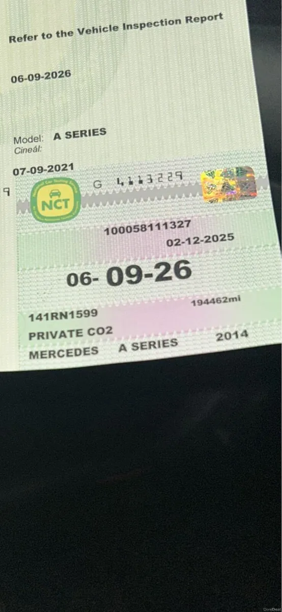 White Mercedes A Class - Image 2