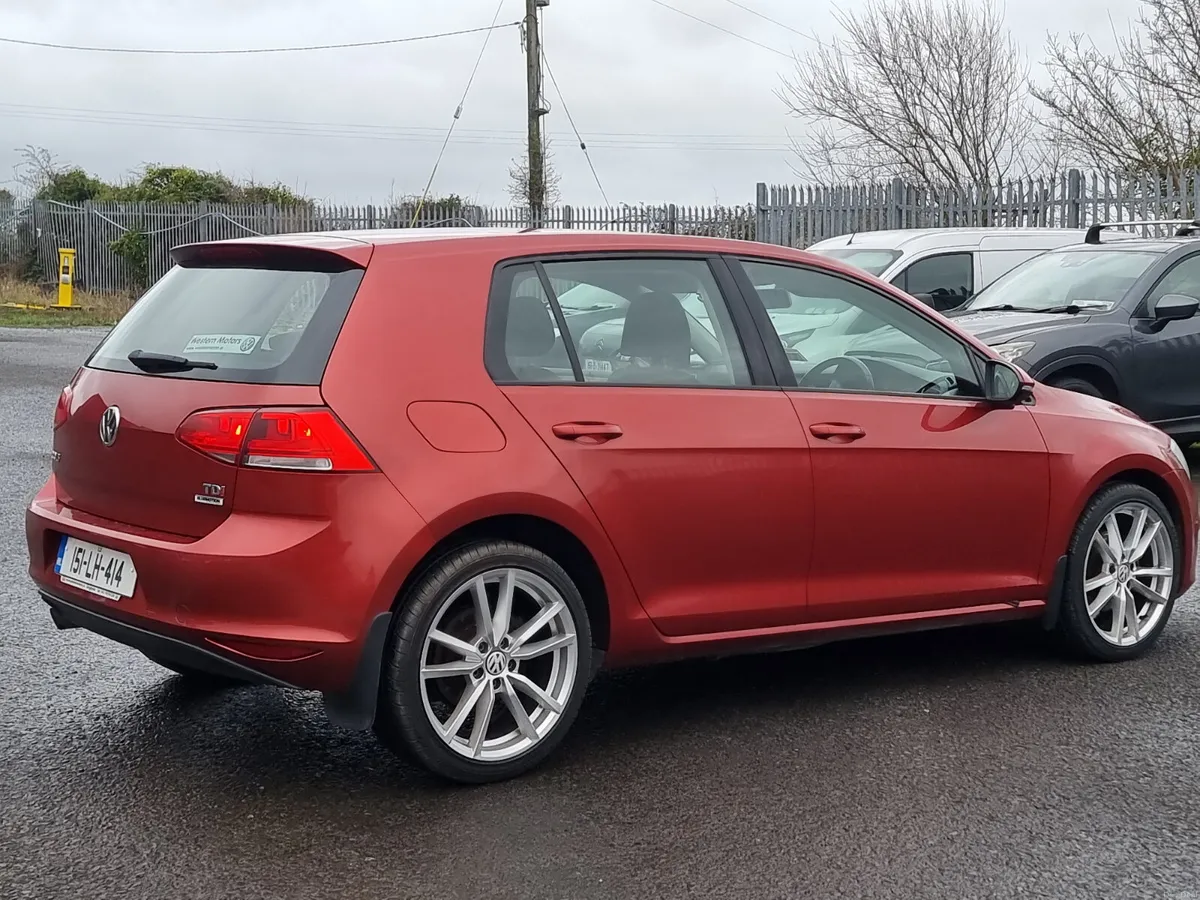 Volkswagen Golf 2015 tdi new nct today €6990 - Image 3
