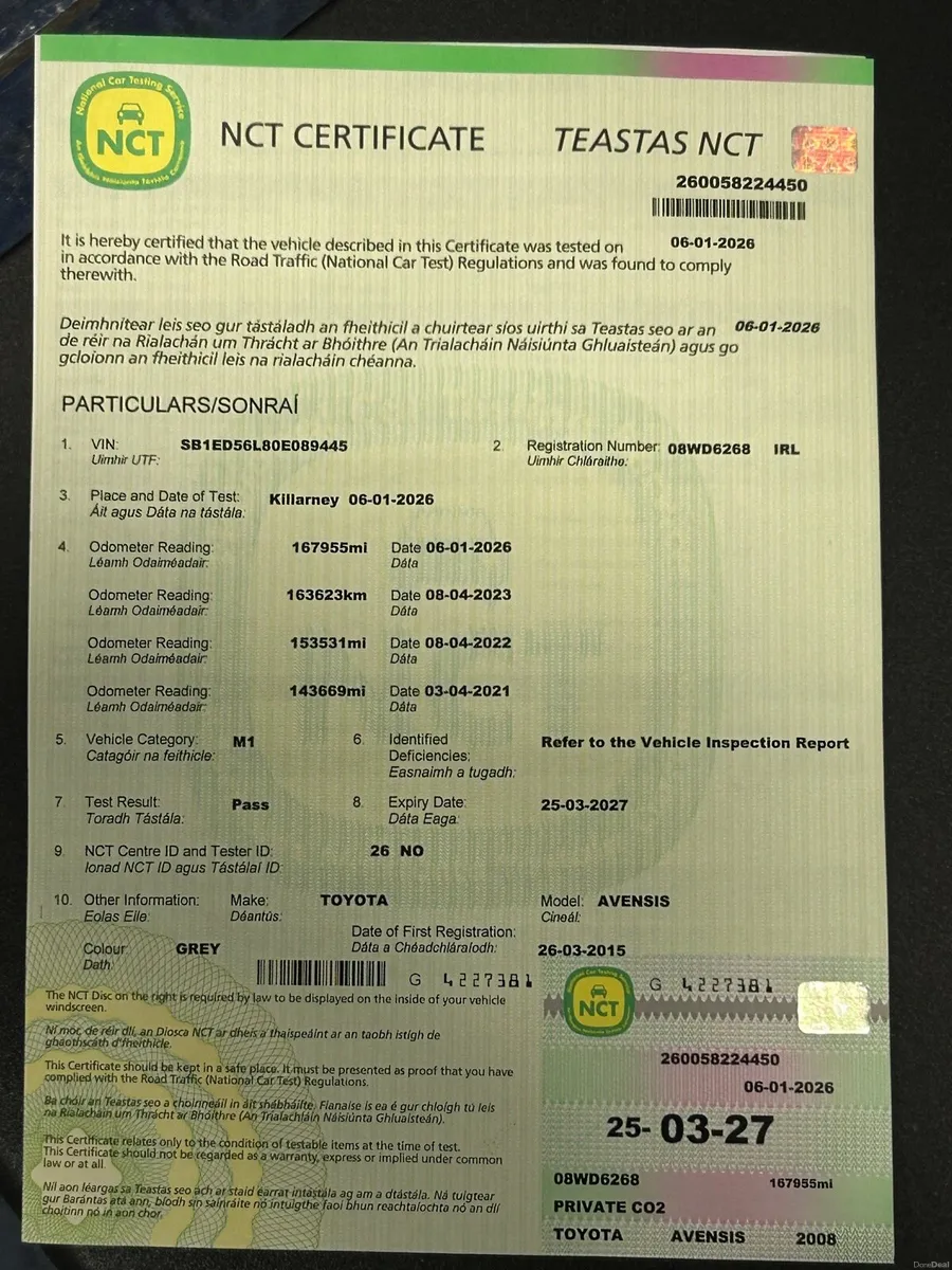 2008 Toyota Avensis D4D… Please read advert - Image 2