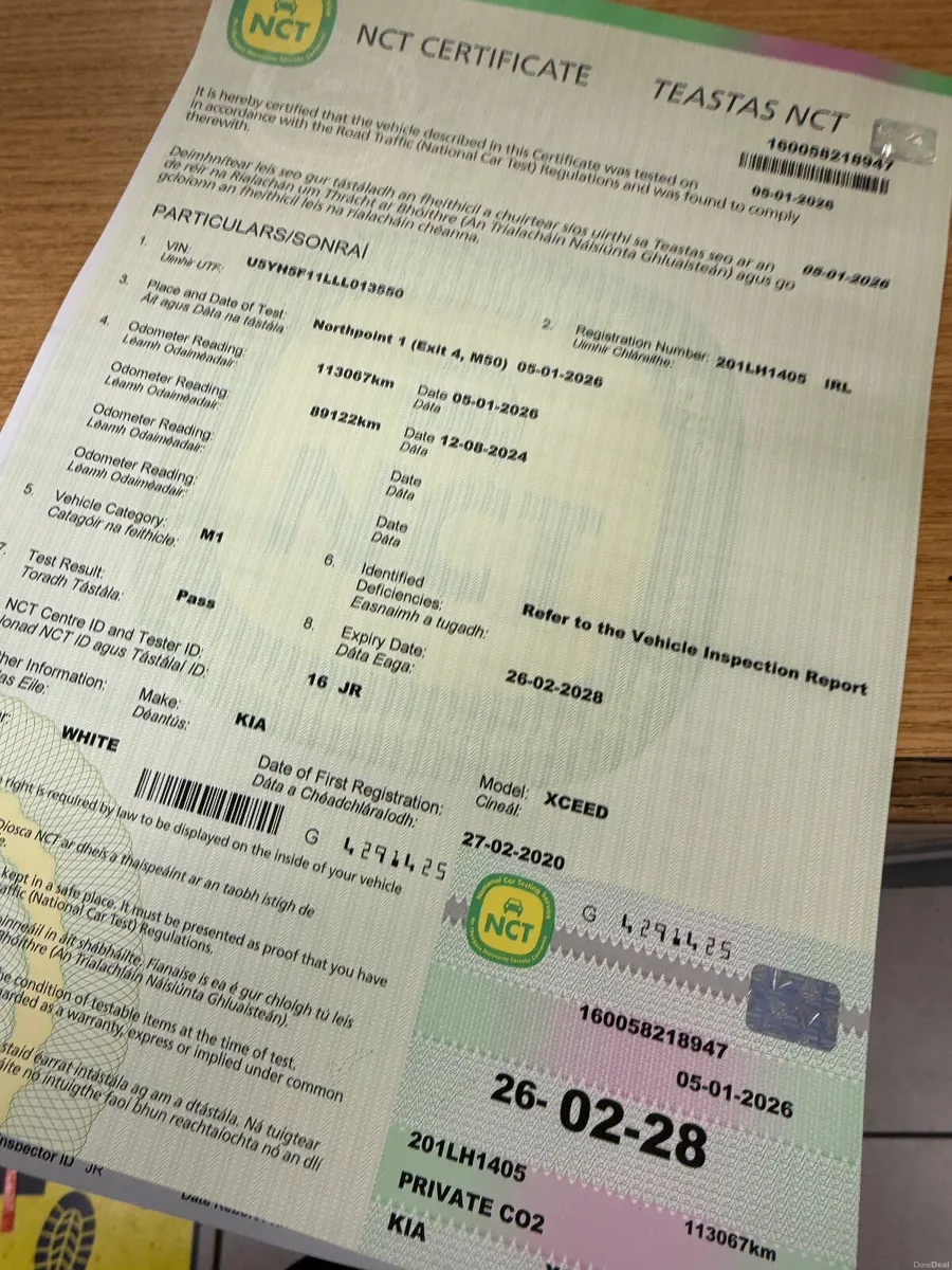 2020 Kia XCeed NCT 02/28 1.0l Petrol Mega Spec - Image 2