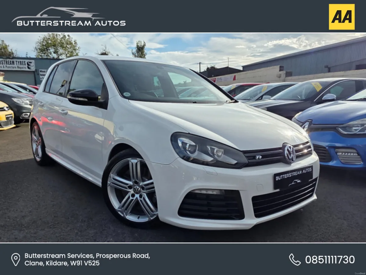 Volkswagen Golf R 2.0 DSG AUTO IN WHITE/BLACK LEAT - Image 1