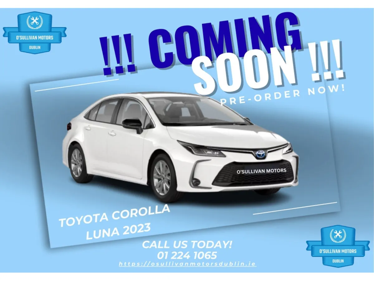 Toyota Corolla LUNA/IRISH CAR/2023/HYBRID/AUTO/COM