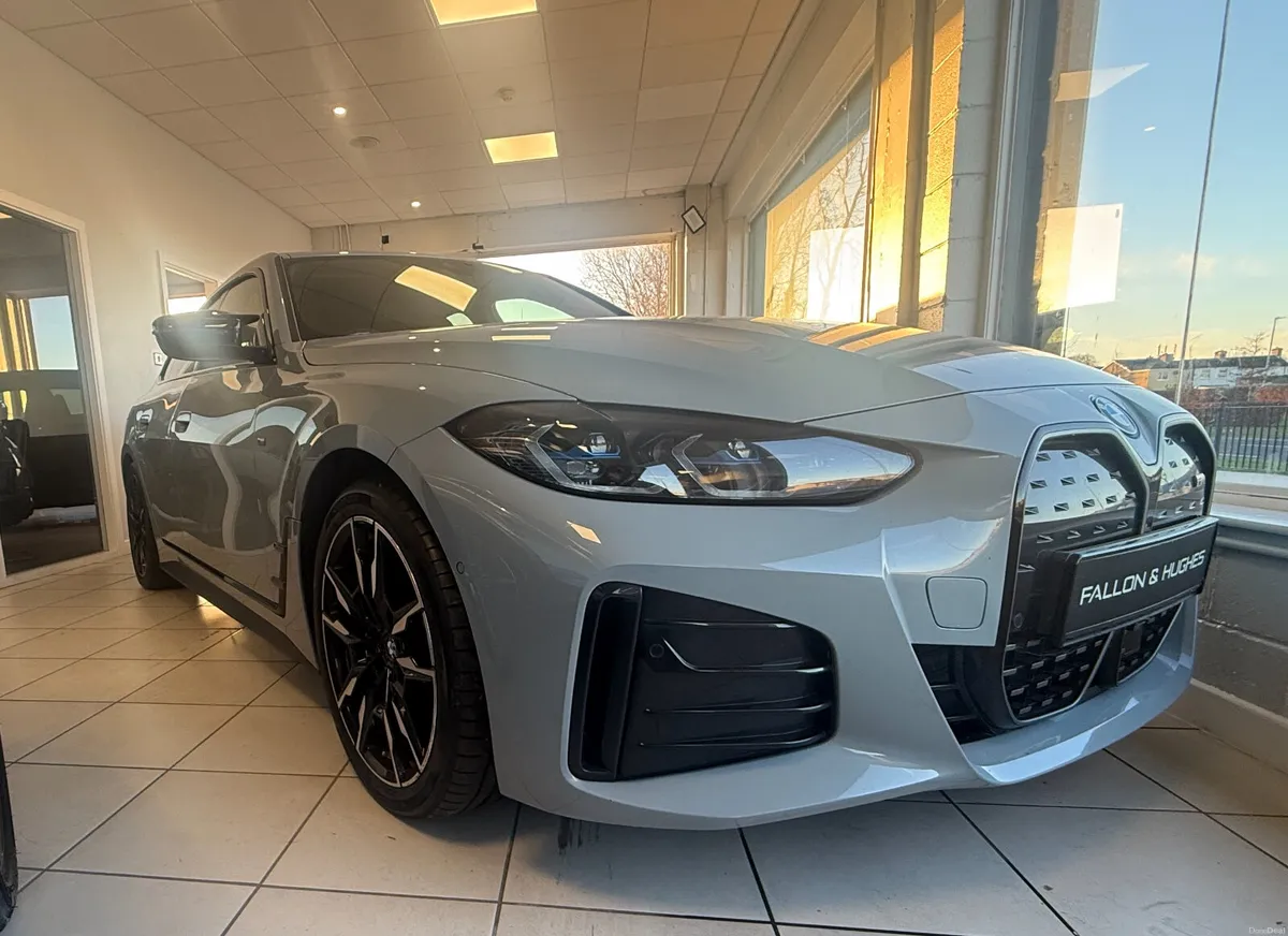 BMW I4 M50 544BHP HIGH SPEC 222 REG RED LEATHER - Image 1