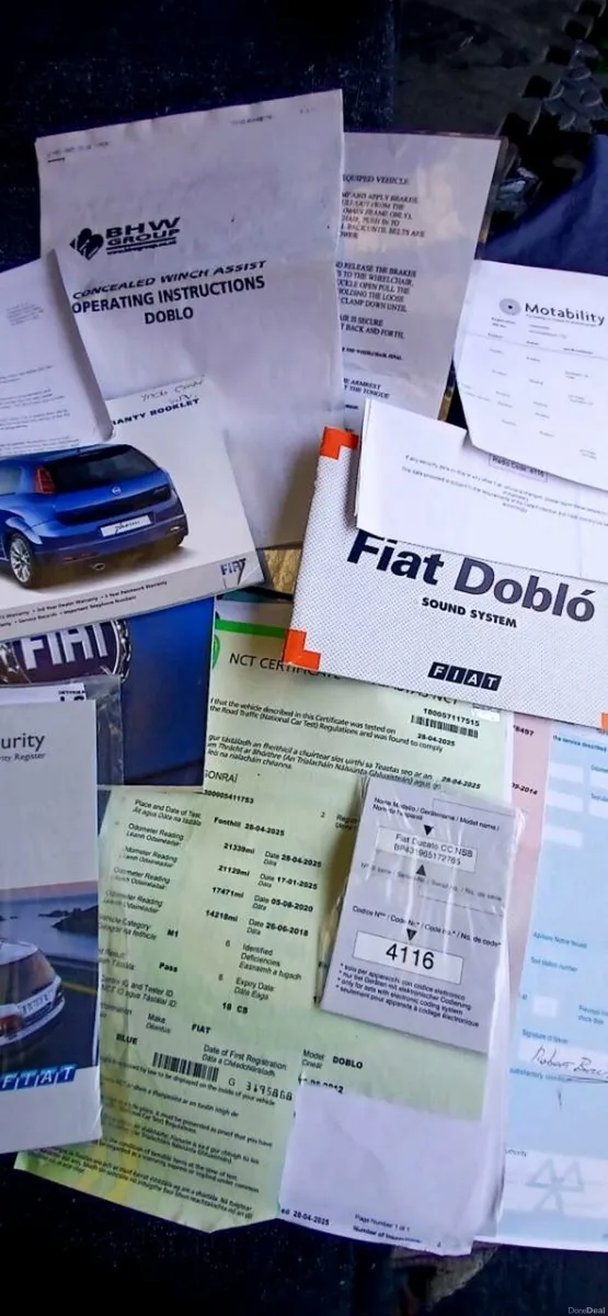 Doblo Wheelchair 1.3d 23100Miles Nct Tax - Image 3