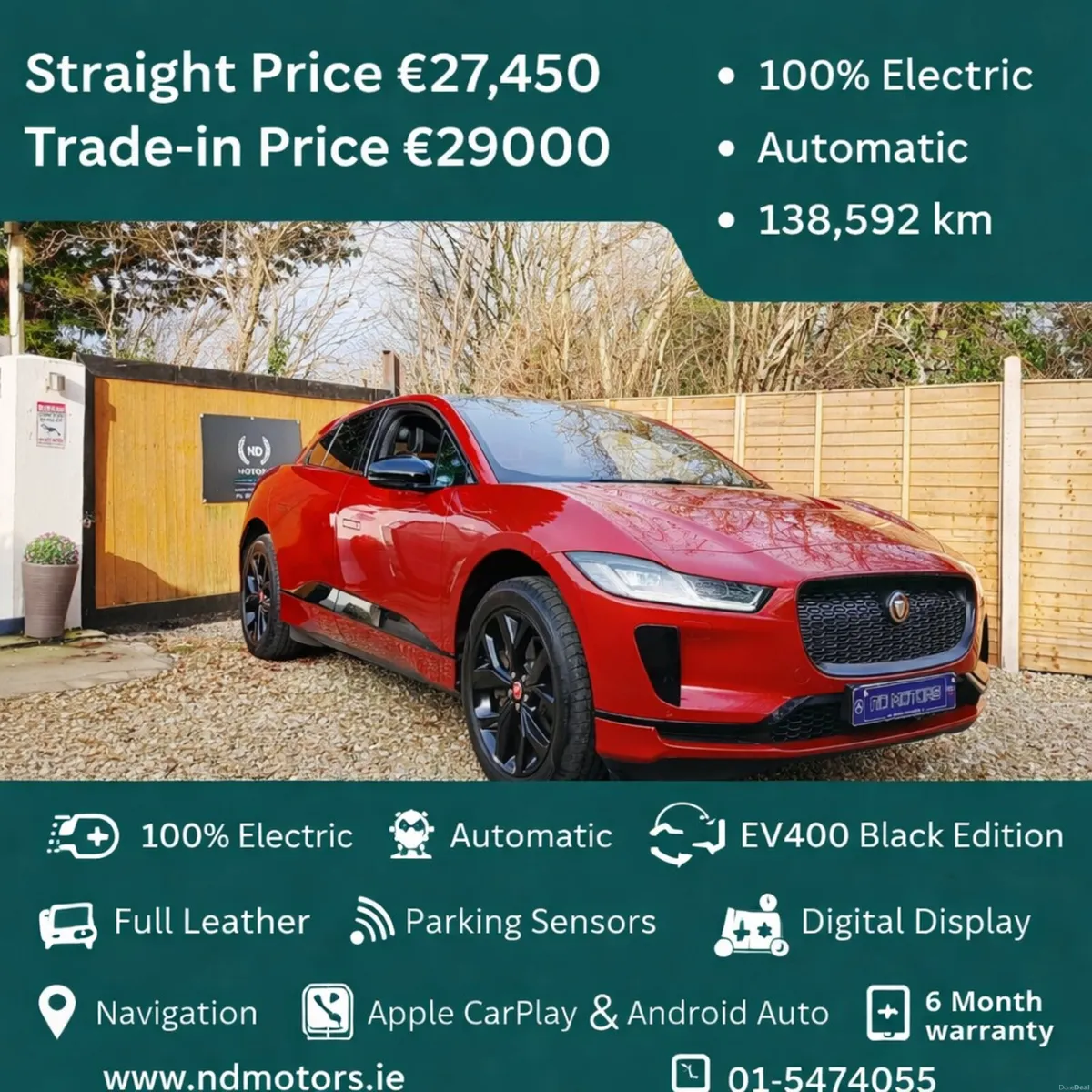 🆕️2022 Jaguar I-Pace EV400 Auto Black Edition🆕️ - Image 1