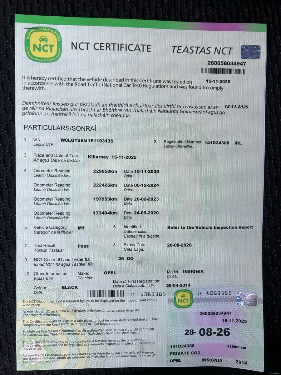 2014 Opel Insignia.. Top Spec NEW NCT & SERVICE - Image 1