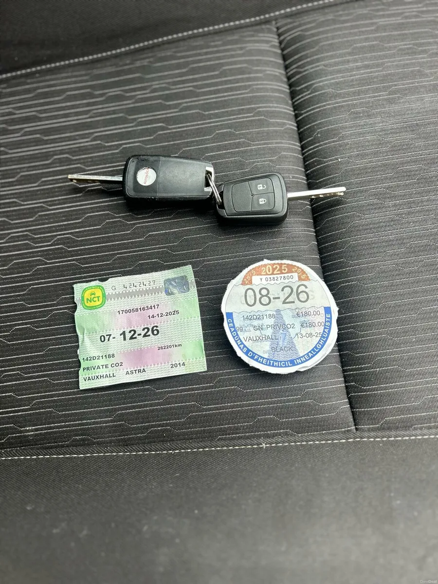 Opel Astra Sport 2014  tax and nct 12 26 - Image 3