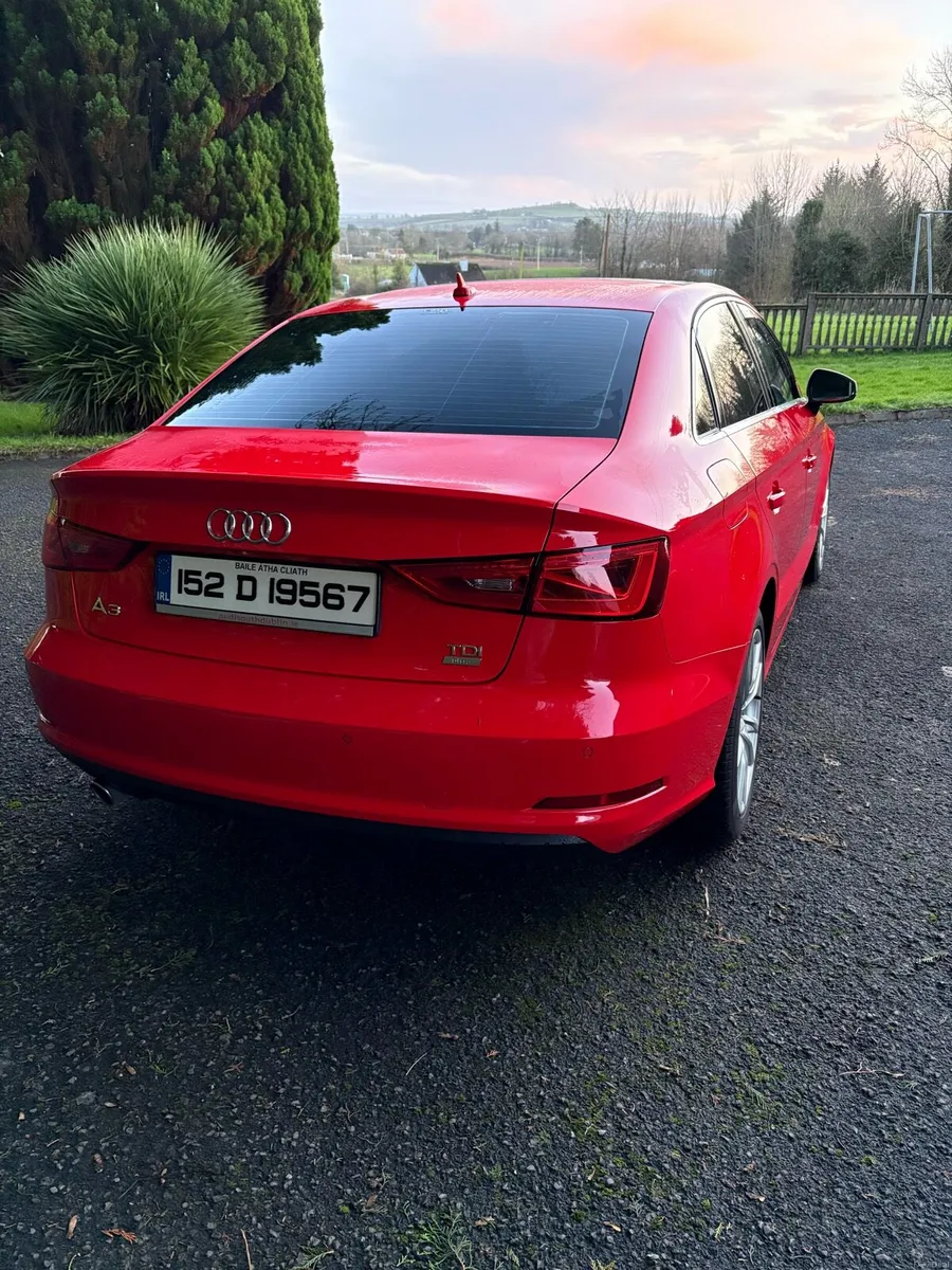 2015 Red Audi A3 Saloon - Image 2