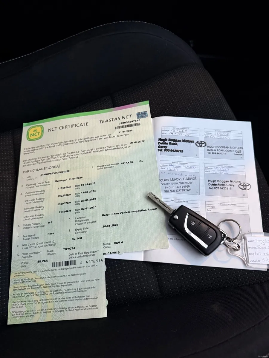 TOYOTA RAV4 NCT 01-28,REVERSING CAMERA,FULL HISTOR - Image 2