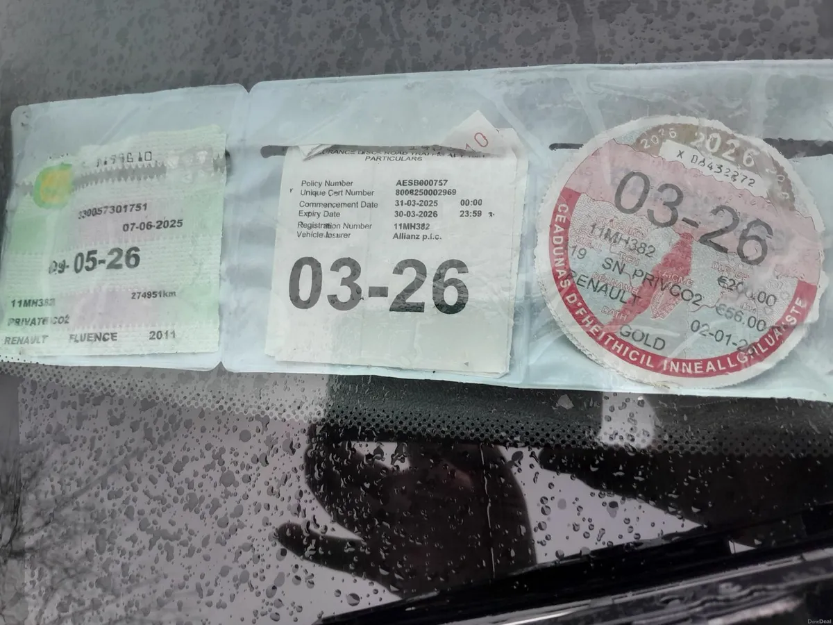 2011 Renault Fluence 1,5 l tax 03/26 nct 05/26 - Image 2