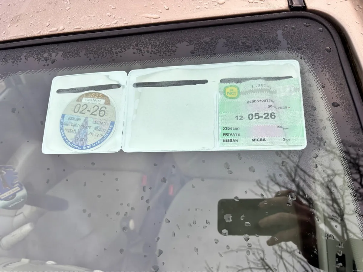 Nissan Micra 1.0 Petrol NCT 05/2026 Tax 02/2026 - Image 2