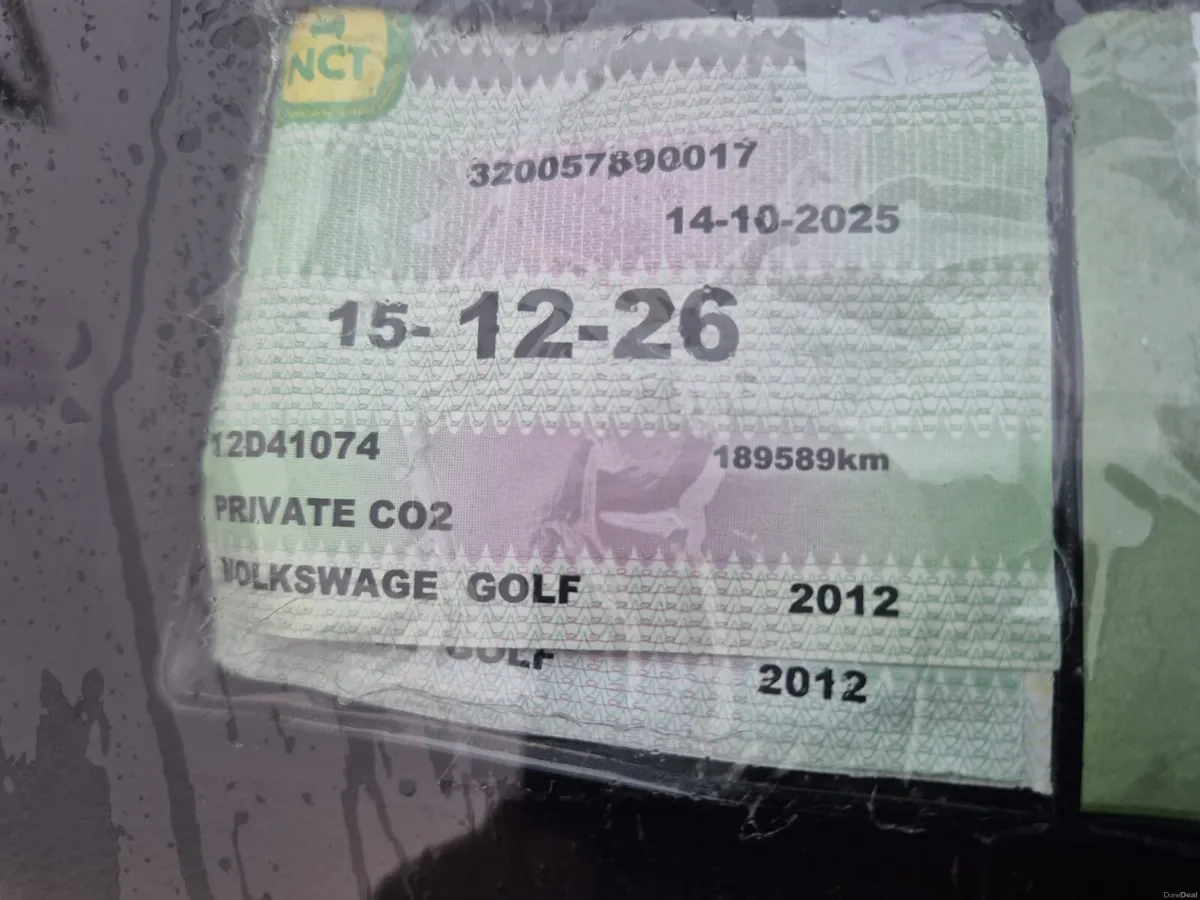 Stunning Volkswagen Golf 2012 TAXED & TESTED - Image 3