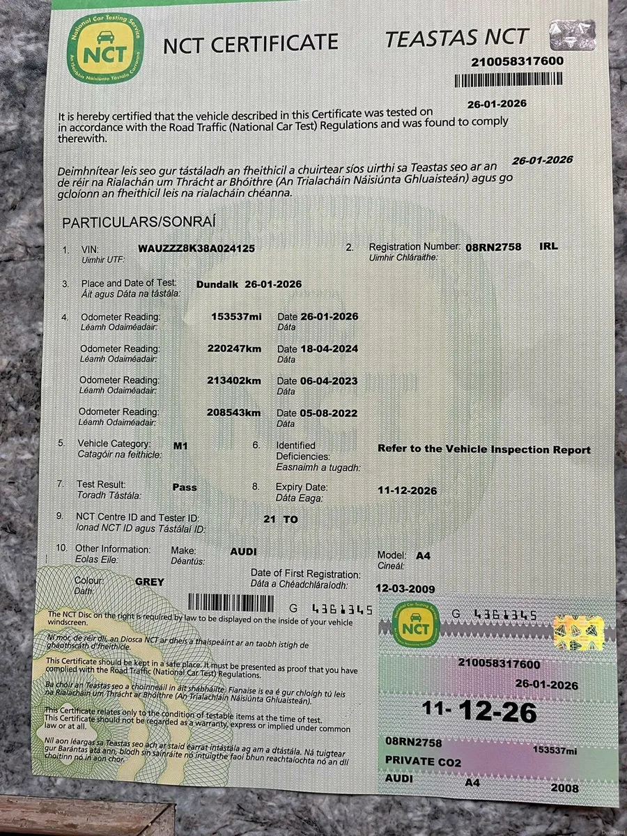 Audi a4 tdi low miles new nct - Image 2